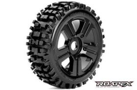 Roapex Reifen 1/8 Buggy montiert Schwarz Felgen 17mm Hex...