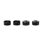 PR Racing Lower Shock Seal Cap+0.5mm- Black (4pcs) / PR66402606