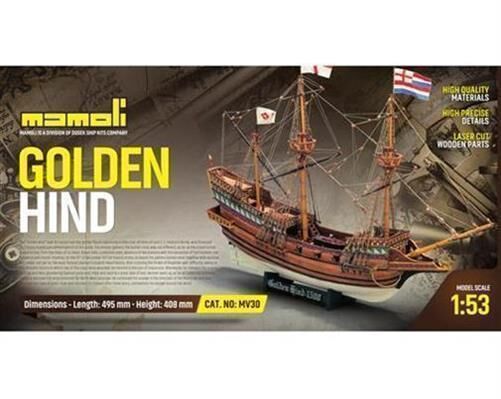 Krick Golden Hind Bausatz 1:53 Mamoli / 21730