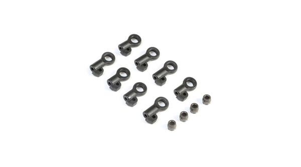 TLR / Team Losi Racing Ersatzteil Shock End Set, G3 (4ea) / TLR233031