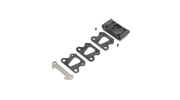 TLR / Team Losi Racing Ersatzteil Front Pivot, w/Brace & Kick Shims All 22 / TLR234109