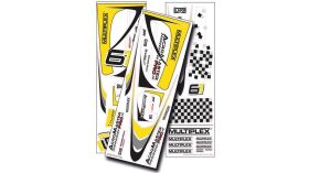 Multiplex Dekorbogen Acromaster Pro, gelb-silber / 1-01012