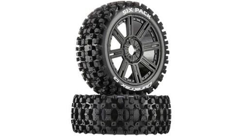 Duratrax  Six Pack Buggy C2 Mounted Spoke Black (2) / DTXC3604