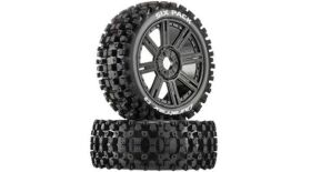 Duratrax  Six Pack Buggy C2 Mounted Spoke Black (2)...