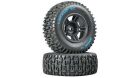 Duratrax Short Course Lockup SC Tire C2 Mounted Black Front Slash(2) / DTXC3670