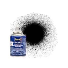 Revell Spray Color schwarz, seidenmatt / 34302