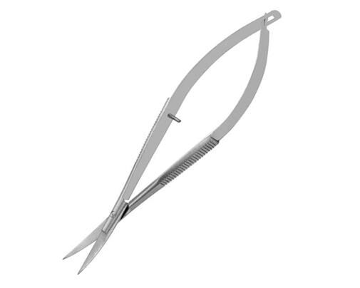 Krick Mini Schere gebogen groß mit Federmechanismus / 492068