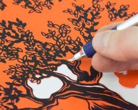 Krick Kurvenmesser mit drehbarer Klinge / 492109