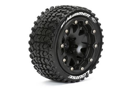 LOUISE MFT ST-HUMMER Bead-Lock-Felge schwarz 1/2 Offset / T3314SBH
