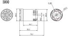 Robbe Modellsport RO-POWER TORQUE X-36 800 K/V BRUSHLESS MOTOR / 5800