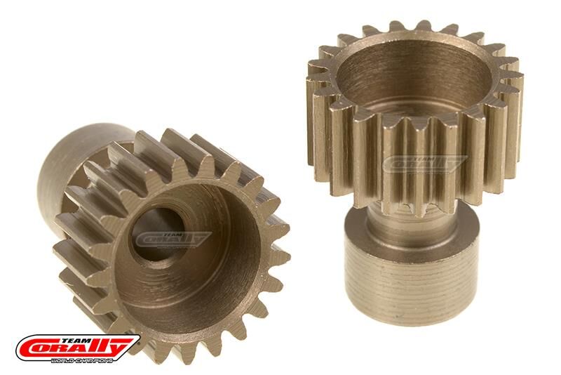 Team Corally 48 DP Pinion Long Boss Hardened Steel 21 Teethø3.17mm / C-71121