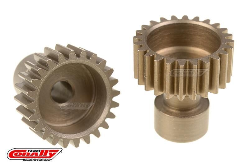 Team Corally 48 DP Pinion Long Boss Hardened Steel 24 Teethø3.17mm / C-71124