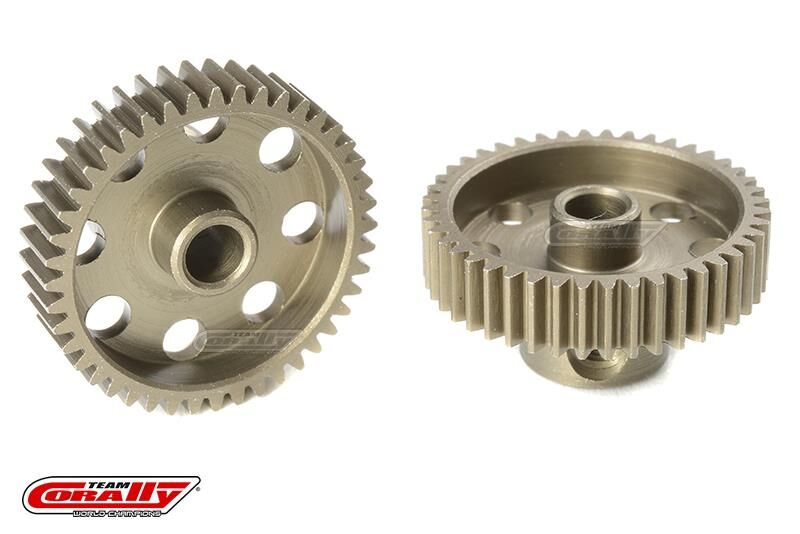 Team Corally 64 DP Motorritzel Stahl gehärtet 44 Zähne Welle 3.17mm / C-71344