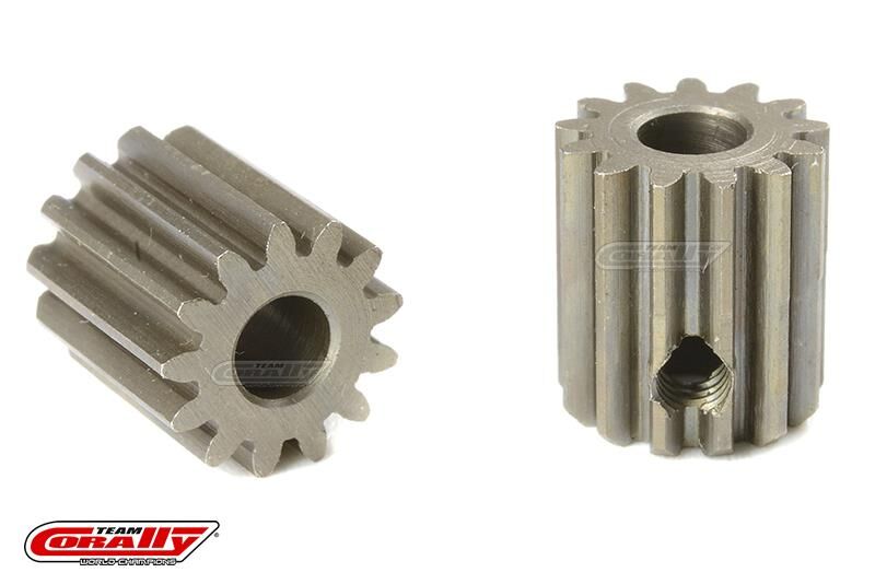Team Corally 48 DP Motorritzel Stahl gehärtet 13 Zähne Welle 3.17mm / C-71413