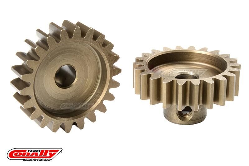 Team Corally M1.0 Pinion Short Hardened Steel 23 Teeth ø5mm / C-72723