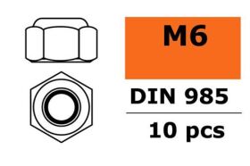 G-Force RC Sechskantmutter selbstsichernd M6...