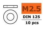 G-Force RC Unterlegscheibe M2,5 galvanisierter Stahl 10 St / GF-0154-003