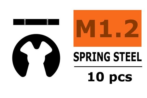 G-Force RC E-clips 1,2mm Federstahl 10 St / GF-0158-001