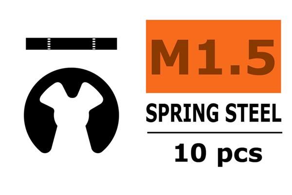 G-Force RC E-clips 1,5mm Federstahl 10 St / GF-0158-002