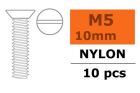 G-Force RC Senkkopfschraube M5X10 Nylon 5 St / GF-0311-010