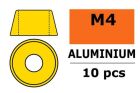 G-Force RC Aluminium Unterlegscheibe für M4 Zylinderkopfschrauben AD=10mm Gold 10 St / GF-0406-040