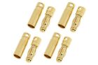 G-Force RC Steckverbinder 4.0mm Goldkontakten Short Stecker + Buchse 4 Paare / GF-1000-006