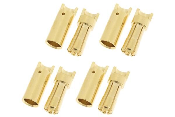 G-Force RC Steckverbinder 5.5mm Goldkontakten Stecker + Buchse 4 Paare / GF-1000-010