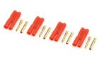 G-Force RC Steckverbinder 2.0mm Goldkontakten mit Plastik Gehause 4 St / GF-1001-001