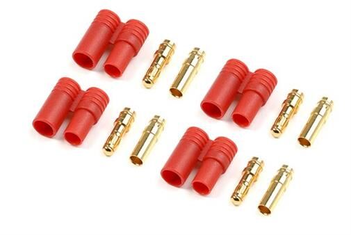 G-Force RC Steckverbinder 3.5mm Goldkontakten mit Plastik Gehause 4 St / GF-1001-002