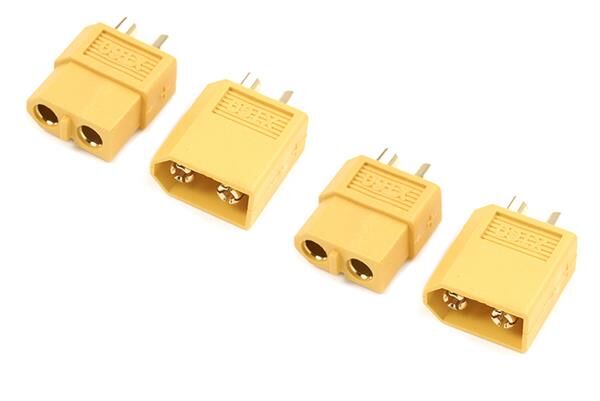 G-Force RC Steckverbinder XT-60 Goldkontakten Stecker + Buchse 2 Paare / GF-1003-001