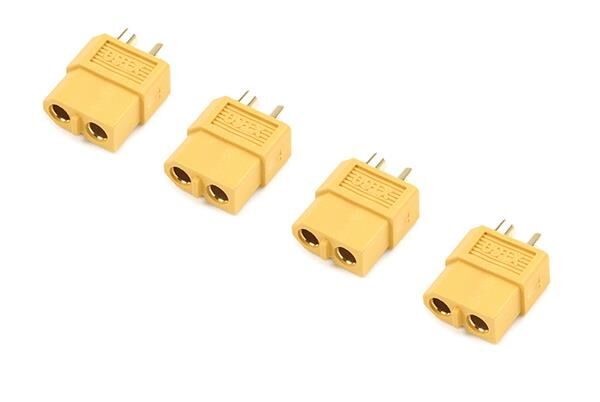 G-Force RC Steckverbinder XT-60 Goldkontakten Stecker 4 St / GF-1003-002