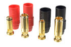 G-Force RC Steckverbinder AS-150 Anti Spark Goldkontakten Stecker + Buchse Rot + Schwarz 2 Paare / GF-1056-001