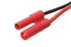G-Force RC Steckverbinder mit Kabel 4.0mm Goldkontakten Buchse 14AWG Silikon Kabel 10cm 1 St / GF-1062-003