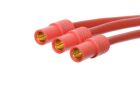 G-Force RC Steckverbinder mit Kabel 3.5mm Goldkontakten (3pins) Stecker 14AWG Silikon Kabel 10cm 1 St / GF-1065-002