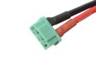 G-Force RC Steckverbinder mit Kabel MPX Goldkontakten Stecker 14AWG Silikon Kabel 12cm 1 St / GF-1071-004