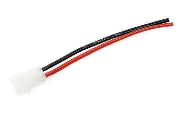 G-Force RC Steckverbinder mit Kabel AMP Goldkontakten Buchse 16AWG Silikon Kabel 10cm 1 St / GF-1074-003