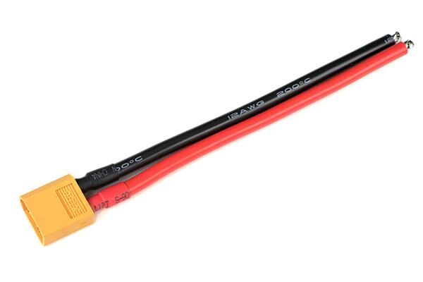 G-Force RC Steckverbinder mit Kabel XT-60 Goldkontakten Buchse 12AWG Silicone Wire 12cm 1 St / GF-1081-002