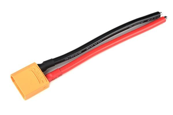 G-Force RC Steckverbinder mit Kabel XT-90 Goldkontakten Buchse 10AWG Silicone Wire 12cm 1 St / GF-1082-002