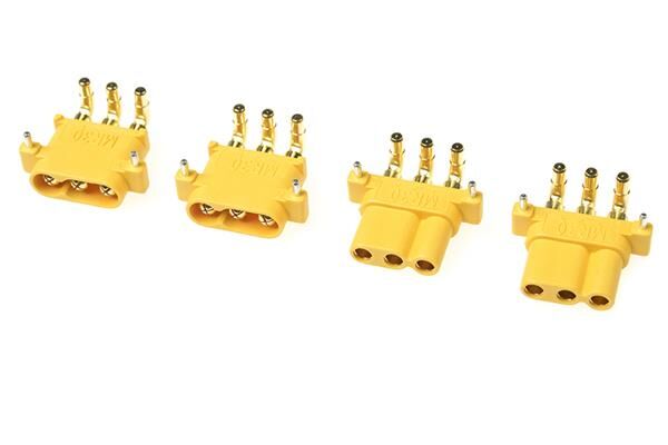 G-Force RC Connector MR-30PW 3-Polig Goldkontakten Stecker + Buchse 2 Paare / GF-1086-001