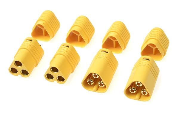 G-Force RC Connector MT-60 3-Polig Goldkontakten Stecker + Buchse 2 Paare / GF-1091-001