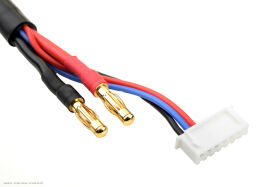 G-Force RC Lade- / Balancer-Kabel 4 mm Bullit Stecker 2S Lader 6S XH Stecker 2 mm Bullit Stecker 14 awg Silikonkabel 30 cm (1 Stück) / GF-1202-126