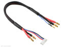 G-Force RC Lade- / Balancer-Kabel 4 mm Bullit Stecker 2S Lader 6S XH Stecker 2 mm Bullit Stecker 14 awg Silikonkabel 30 cm (1 Stück) / GF-1202-126