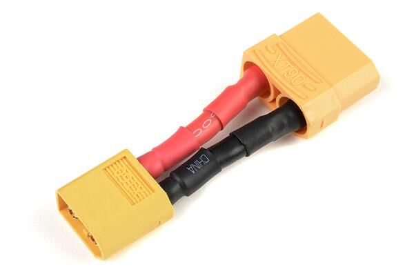 G-Force RC Power Adapterkabel XT-60 Stecker <=> XT-90 Buchse 12AWG Silikon Kabel 1 St / GF-1301-137