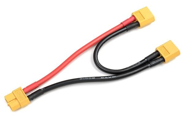 G-Force RC Power V-Kabel Seriell XT-60 12AWG Silikon Kabel 12cm 1 St / GF-1321-015