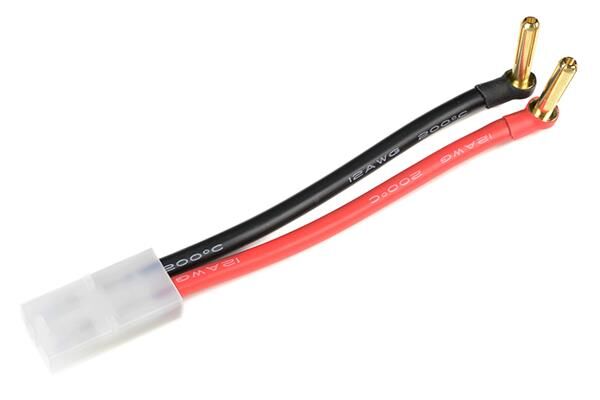 G-Force RC Adapterkabel Bullit 4mm Gold > Tamiya Buchse 12cm 1 pc / GF-1325-040