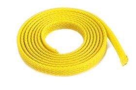 G-Force RC Kabel-Schutzhülse Geflochten 6mm Gelb 1m...