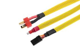 G-Force RC Kabel-Schutzhülse Geflochten 6mm Gelb 1m...