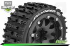 Louise MFT ST-PIONEER 1/10 Monster Truck Sport Bead-Lock 2.8 Felgen Schwarz 1/2-Offset Hex 12mm / L-T3312SBH