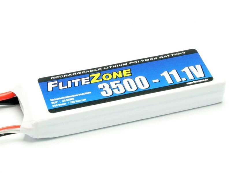 FliteZone LiPo Akku 3500 - 11,1V + EC5 / C9322