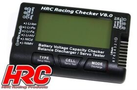 HRC Racing Akku Analyzer 1~8S Checker &amp; Balancer mit...